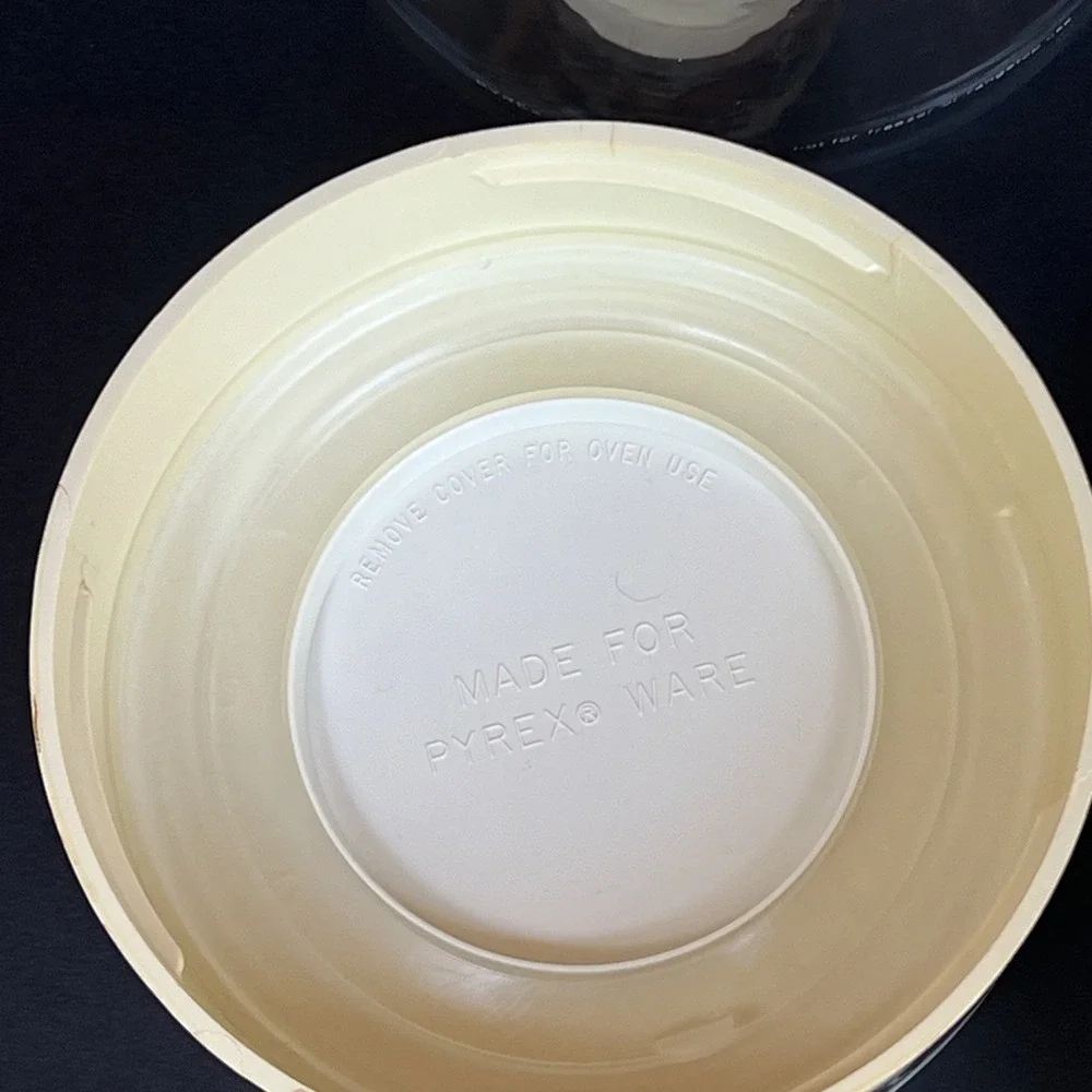 VTG Pyrex Spice O Life Store N See Canister Set of 3 Glass 1970s W/ Seals USA